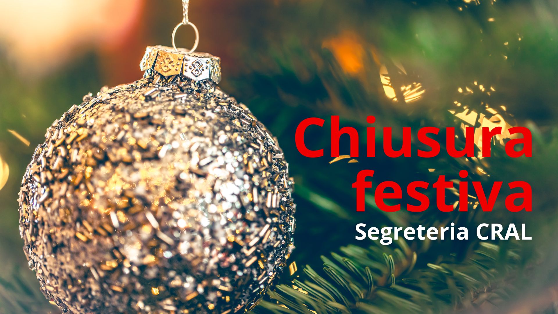 Chiusura segreteria Natale 2025