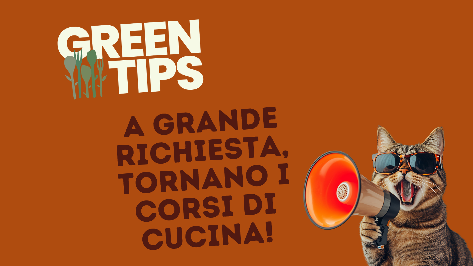 nuovi corsi di cucina di Greentips