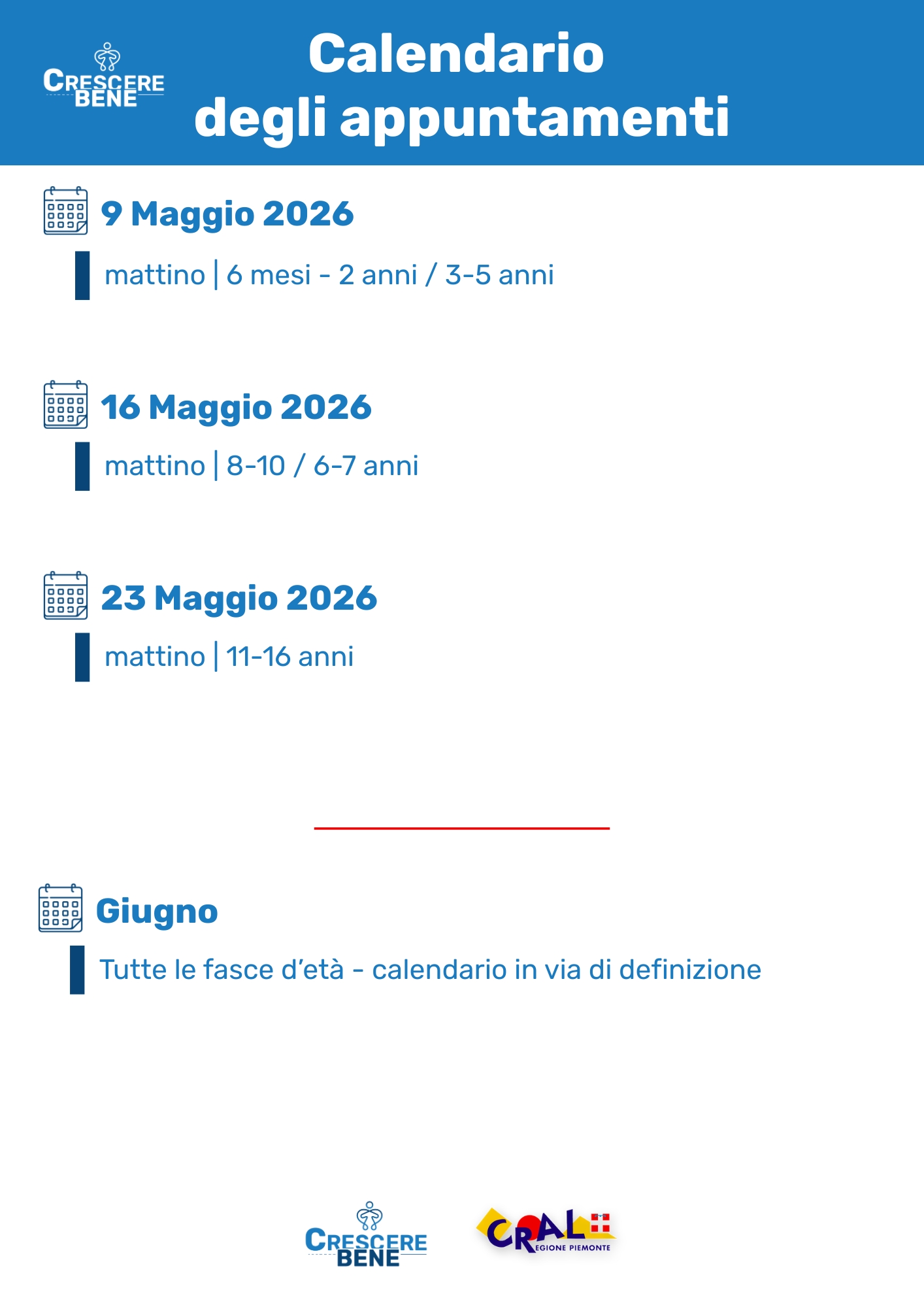 Calendario CB Maggio - CRAL