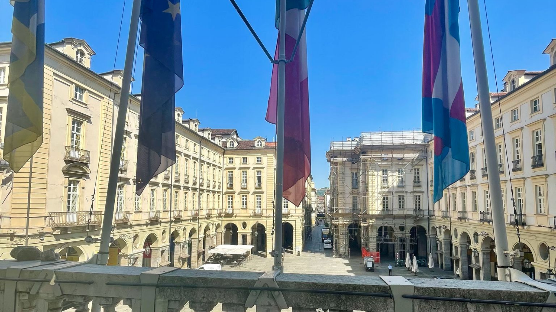 Foto ricordo della visita al Palazzo Civico di Torino