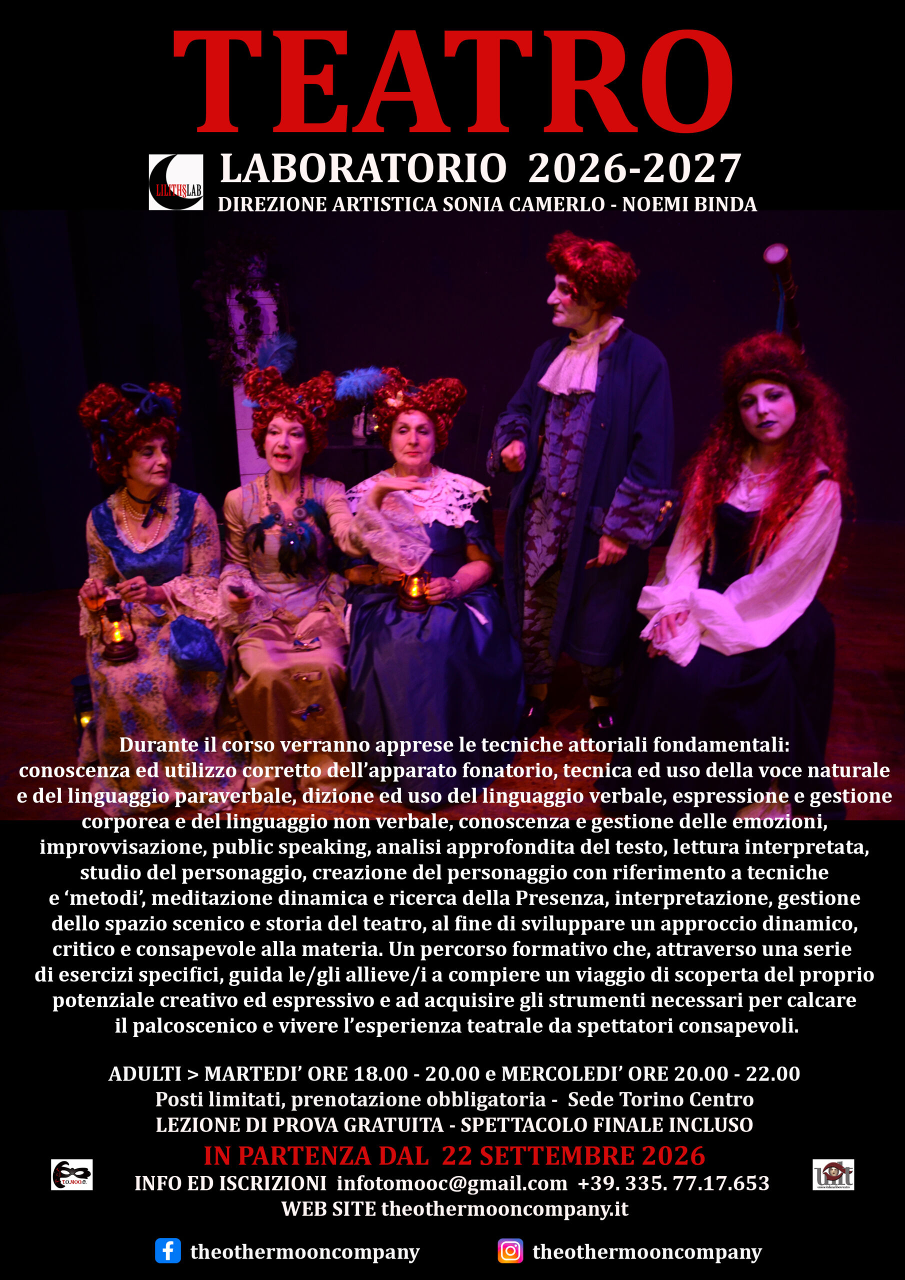 The Other Moon Company APS CORSI 2026 2027 adulti