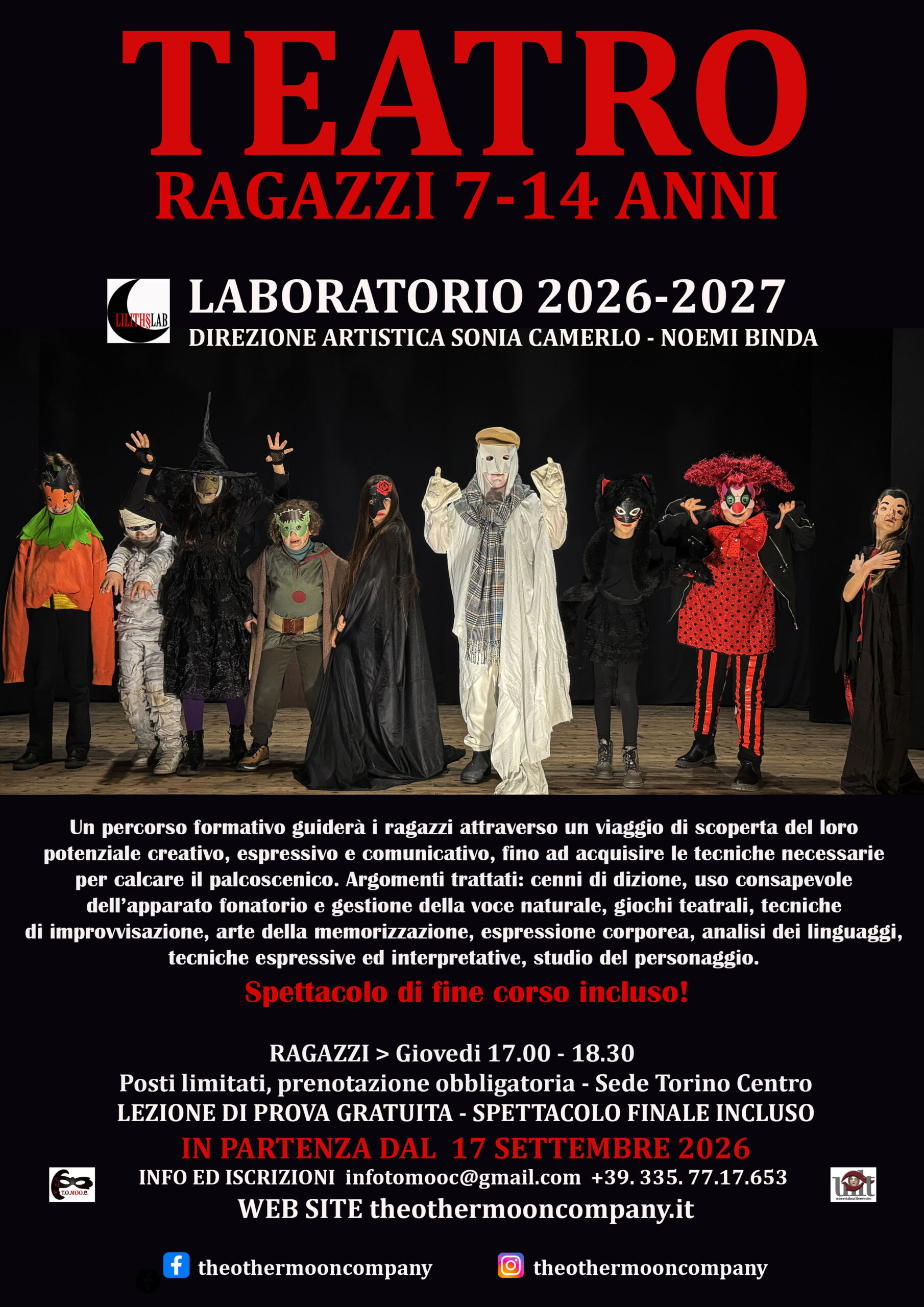 The Other Moon Company APS CORSI 2026 2027 ragazzi